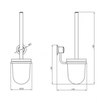 Szczotka 026B - wymiary